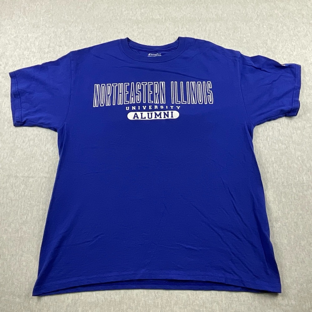 CHAMPION NORTHEASTERN ILLINOIS UNIVERSITY ALUMNI MEN’S T-SHIRT LARGE BLUE